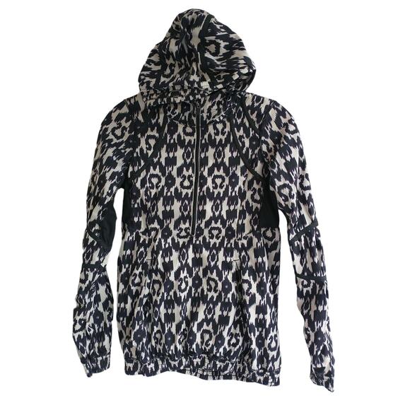 LULULEMON Women's Willpower 1/2 Zip Windbreaker Hooded Jacket Ikat Size 0/2? EUC - Picture 1 of 11